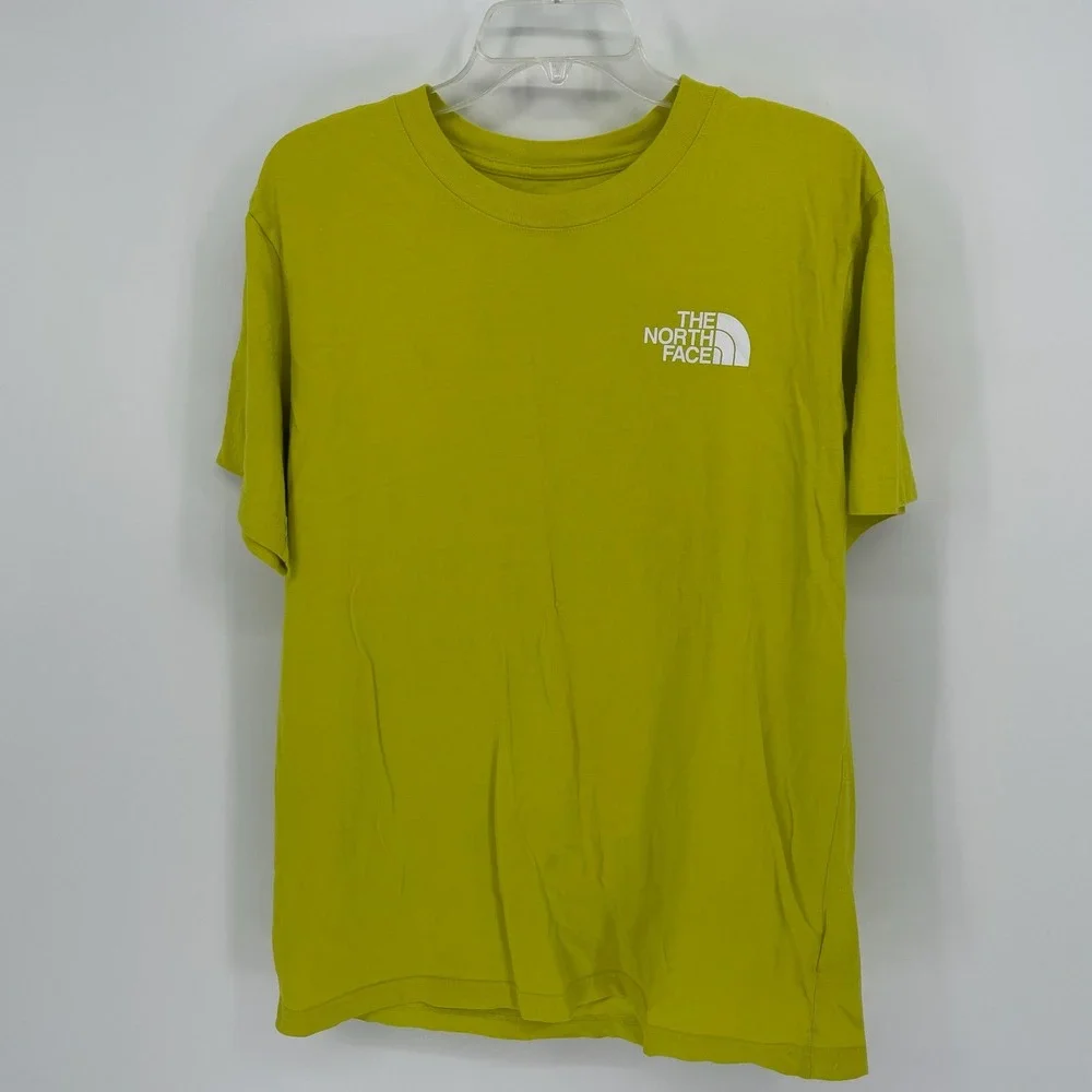 The North Face Men's Yellow Graphic Logo Short Sleeve T-Shirt Size Large